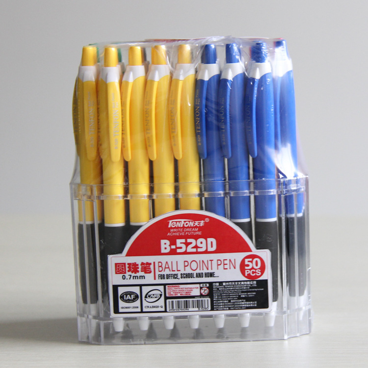 TENFON529d plastic Ballpoint pen, wholesale ballpoint pen, office advertising pen, Tianfeng writing tools full figure