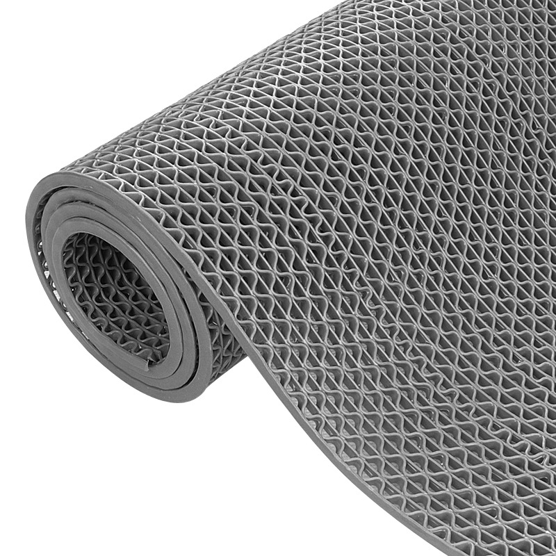 镂空pvc塑料地毯浴室卫生间游泳池厨房耐脏脚垫家用防水防滑地垫白底实物图