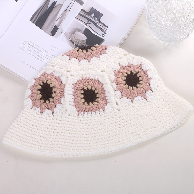 En stock casquillos de día casquillos niños otoño invierno cálido calado de punto casquillos pequeños influencers sombrero pescador details Picture