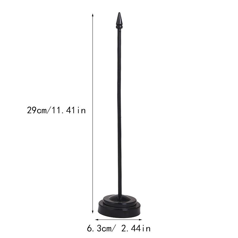 Universal black plastic base flagpole base accessories details Picture