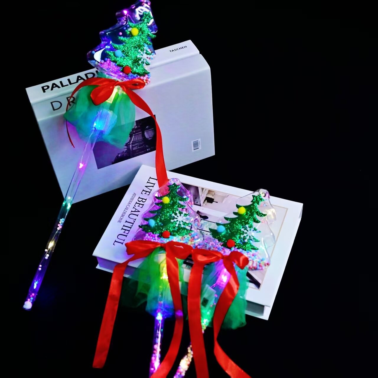 钩织花束/火把狂欢夜导具/仿真花/仿真花diy发饰/玫瑰花单支花产品图