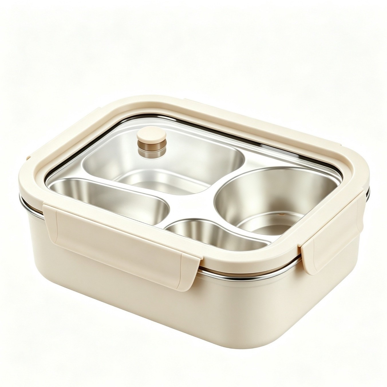 Sealed 304 stainless steel food-grade food storage box, microwave oven, student special compartment lunch box, office worker special Item Picture