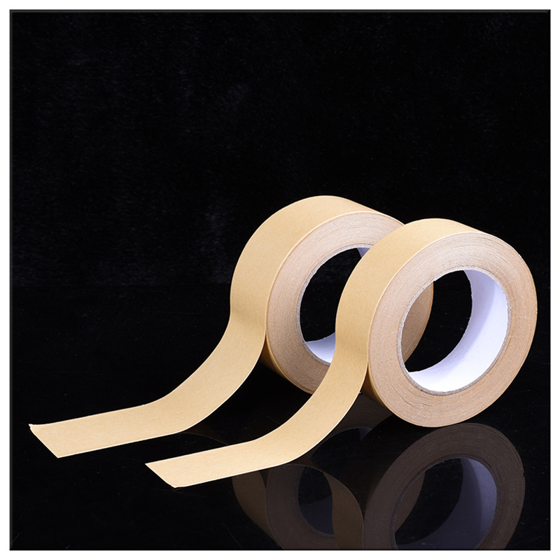 Environmentally friendly, water-free, self-adhesive, writable, degradable, tear-off, foreign trade sealing and packaging kraft paper tape, anti-tamper tape details Picture