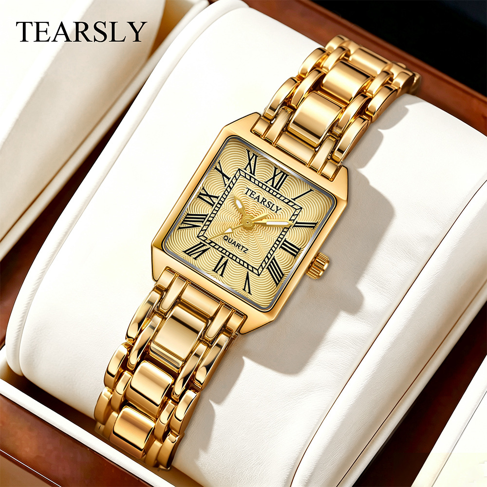 Crossover burst waterproof luminoso reloj de mujer cuadrada vintage dial cuarzo nuevo reloj de mujer personalizado al por mayor Specification image