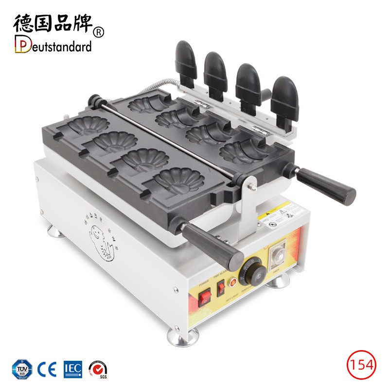 Commercial sunflower-shaped waffle machine, egg pancake machine, doughnut mold, Indian flying pancake machine, egg roll machine Application Scenario