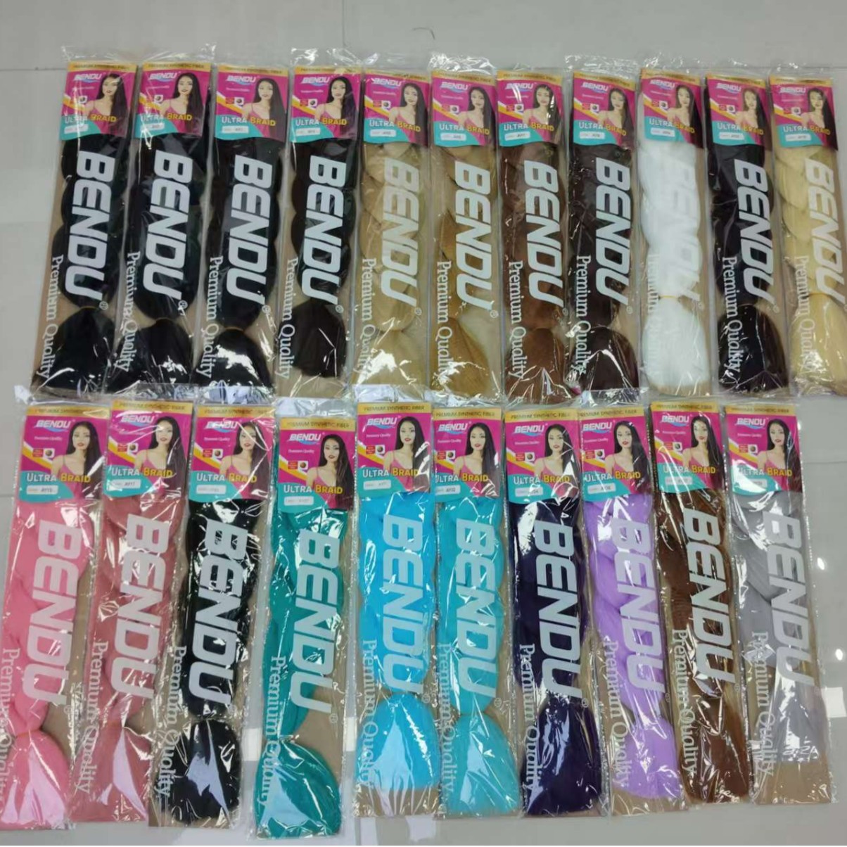 非洲脏辫假发扭博辫化纤高温丝大辫子单色厂家直销OPP袋装