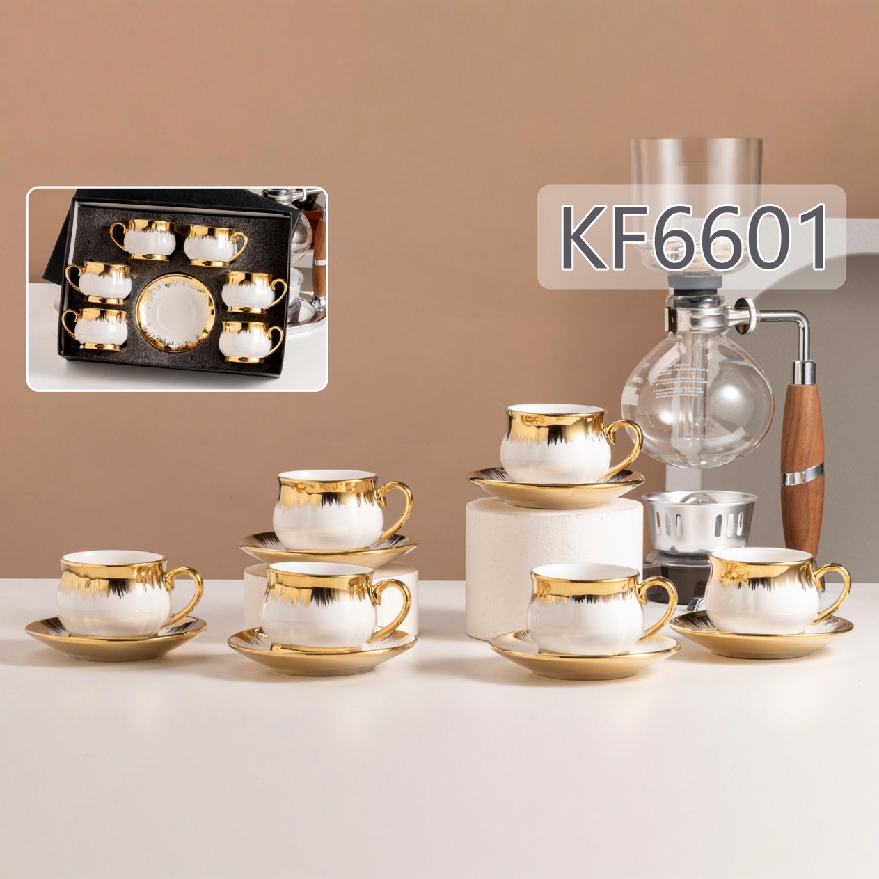 Coffee cup, light luxury European-style cup and dish set, ceramic tea cups, coffee sets, tea sets, high school girls' appearance level
