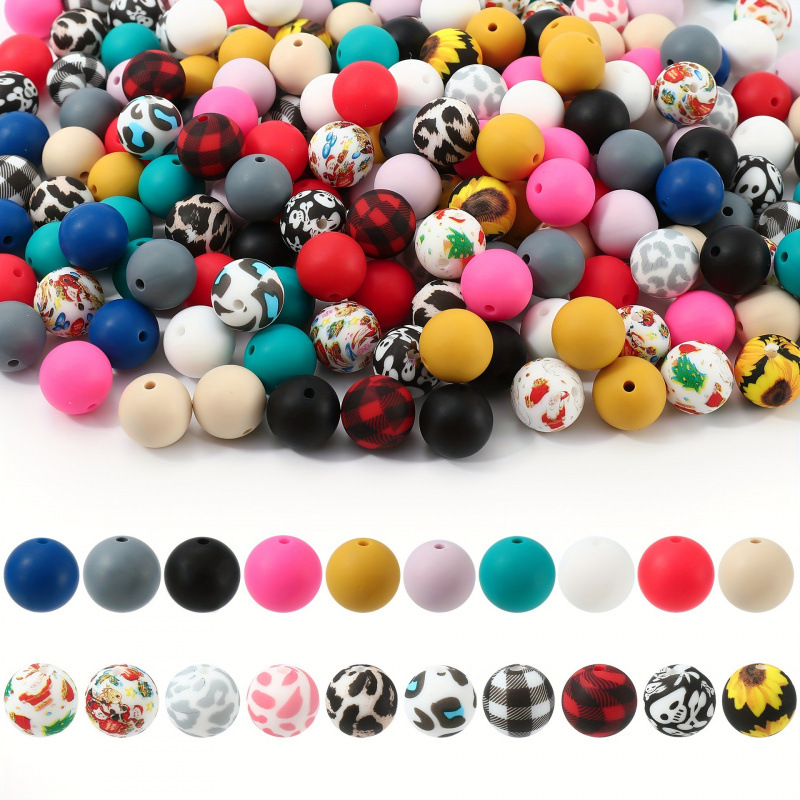 150/100 silicone beads, 15mm silicone beads, silicone beads full figure