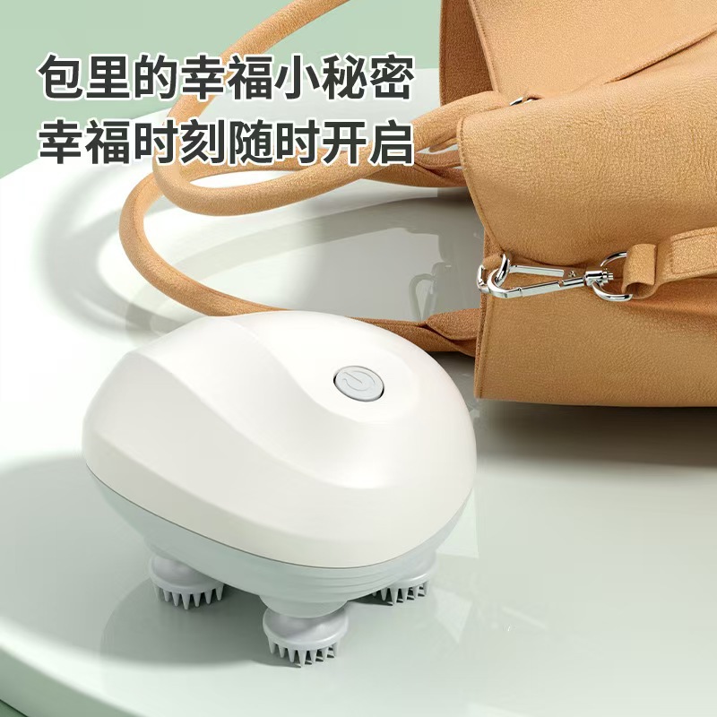 New multi-functional cervical massager, rechargeable head massage instrument, Octopus massage scalp massager Specification image