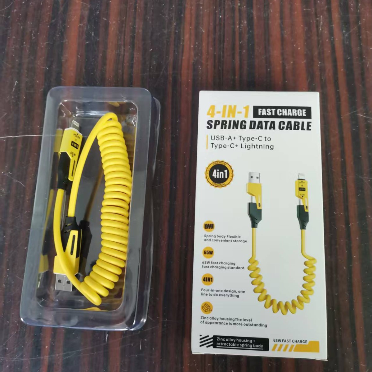 وخط الترديد 655 W، وهو مزود بنابض رباعي، يعمل بسرعة فائقة على شحن أبل أندرويد كخط شحن Typec Specification image
