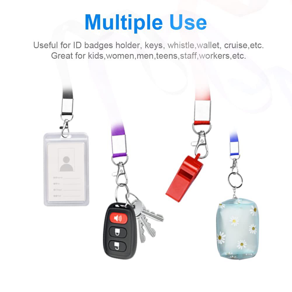 Amazon's best-selling polyester 1.5 lobster hook lanyard, business work ID and name tag lanyard wholesale Specification image