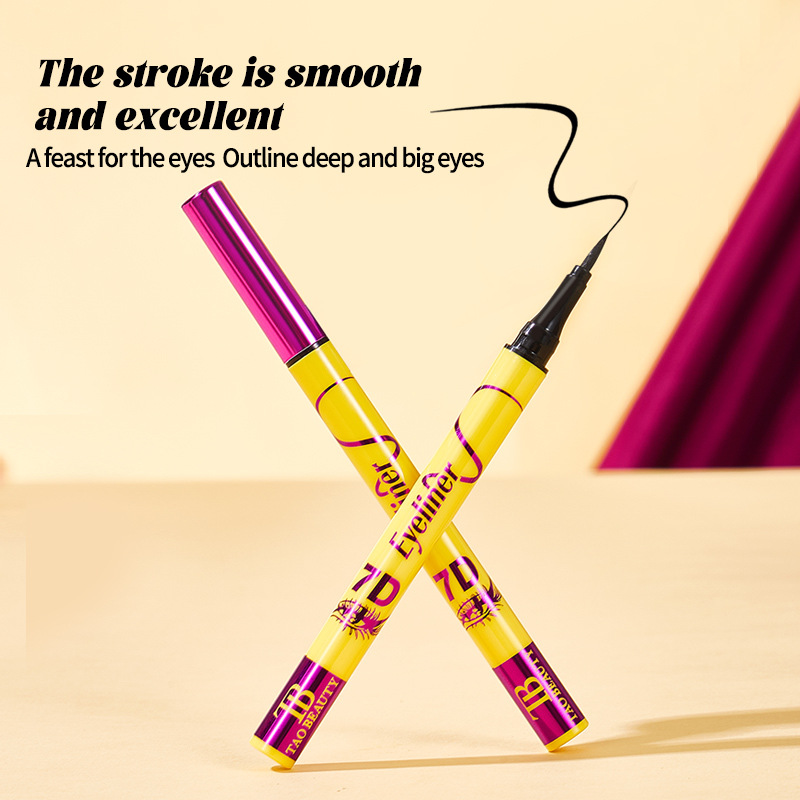 【 Cross-border Exclusive 】TaoBeauty7D Eyeliner Pen Waterproof, Sweat-proof, Non-fading and Non-smudging Eyeliner Pen wholesale details Picture