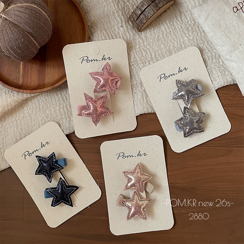 Star hair clips, women's moissanite accessories, straight clips, rubber bands, alloy clips, hair bands, wigs, hair accessories
