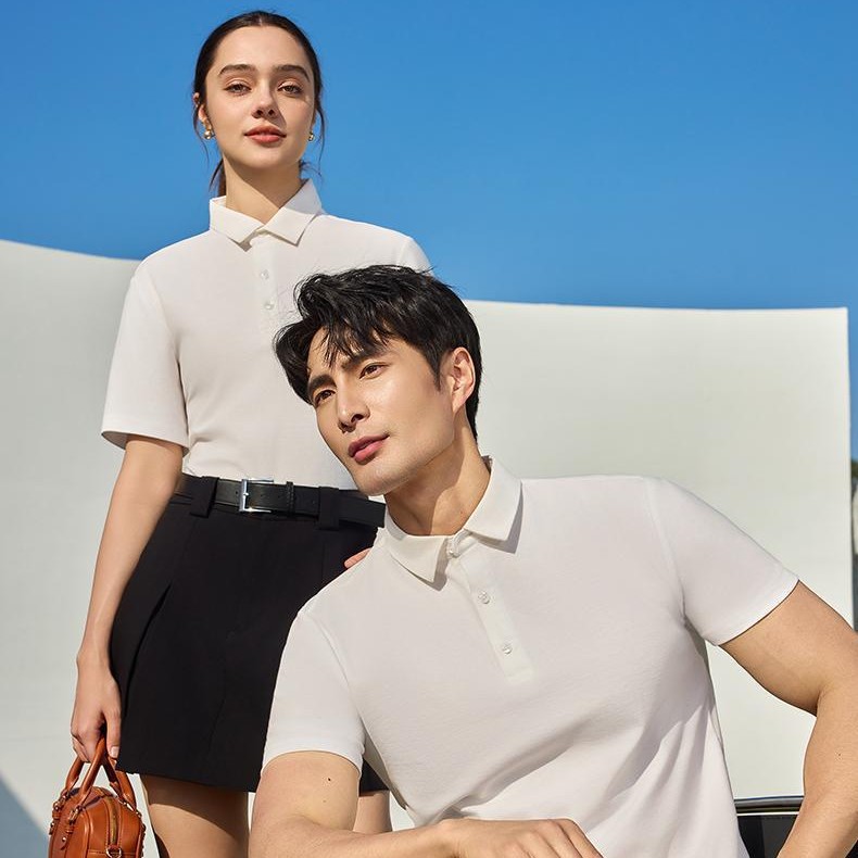 女士POLO衫实物图