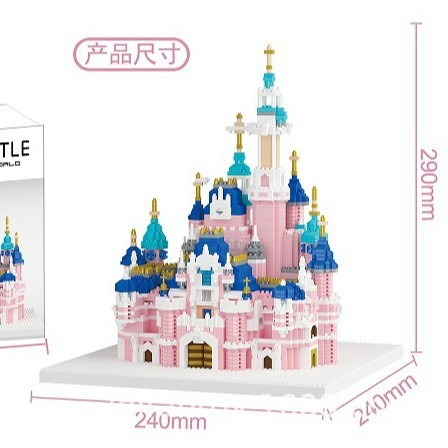 The popular Diseni Garden Castle Dream Lord Castle assembly building blocks creative jigsaw puzzle girls' toy Application Scenario