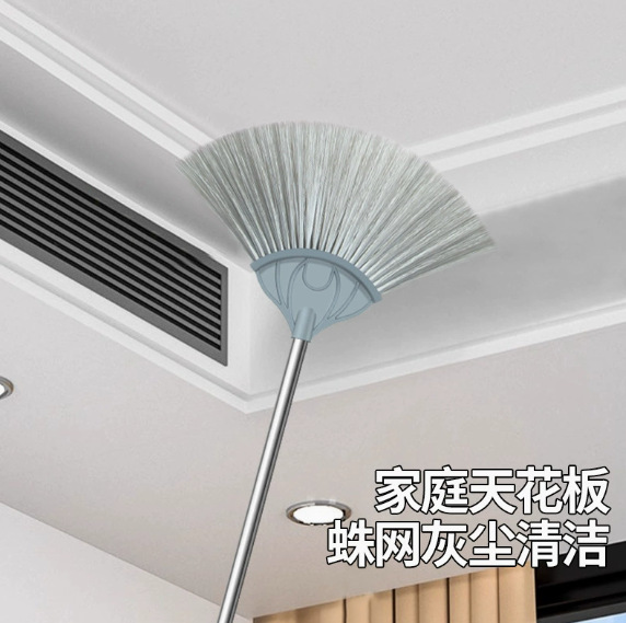 Household simple ceiling, long-pole broom, roof dust removal broom, wall spider web dust cleaning, thorough cleaning Application Scenario