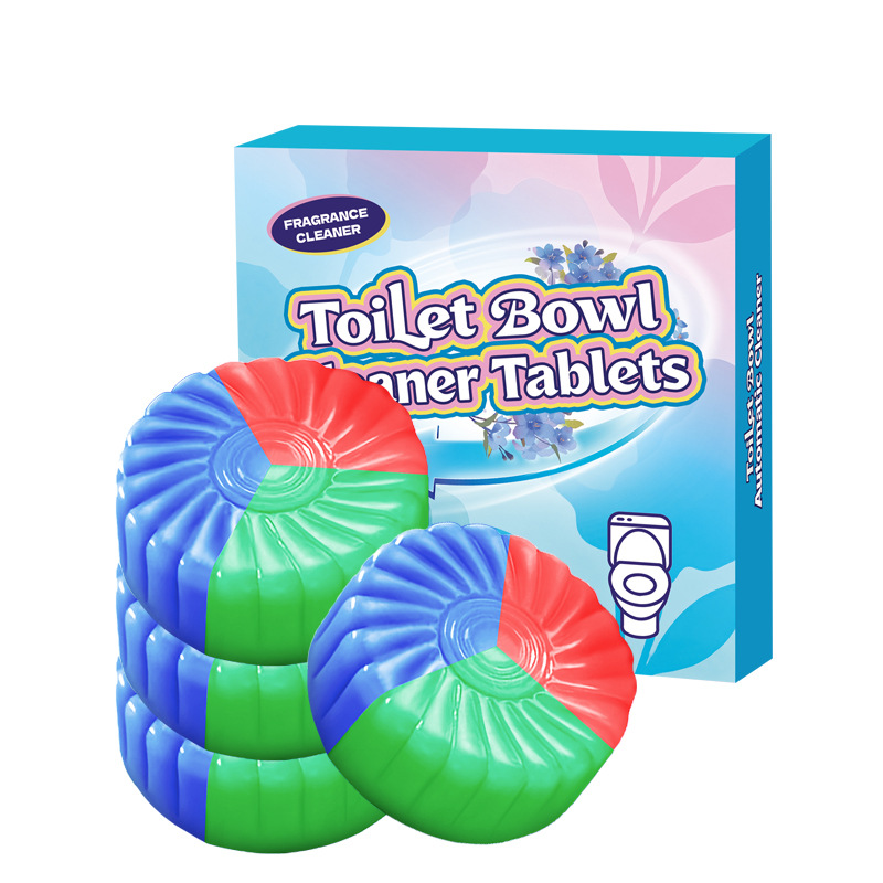 跨境洁厕灵马桶洁厕宝蓝泡泡厕所除臭剂去异味留香型除污垢洁厕块白底实物图