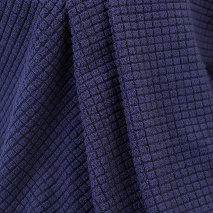 Polyester-ammonia polar corn checkered fabric for casual wear, sofas, toys, pajamas, corn checkered fabric in stock for wholesale Specification image