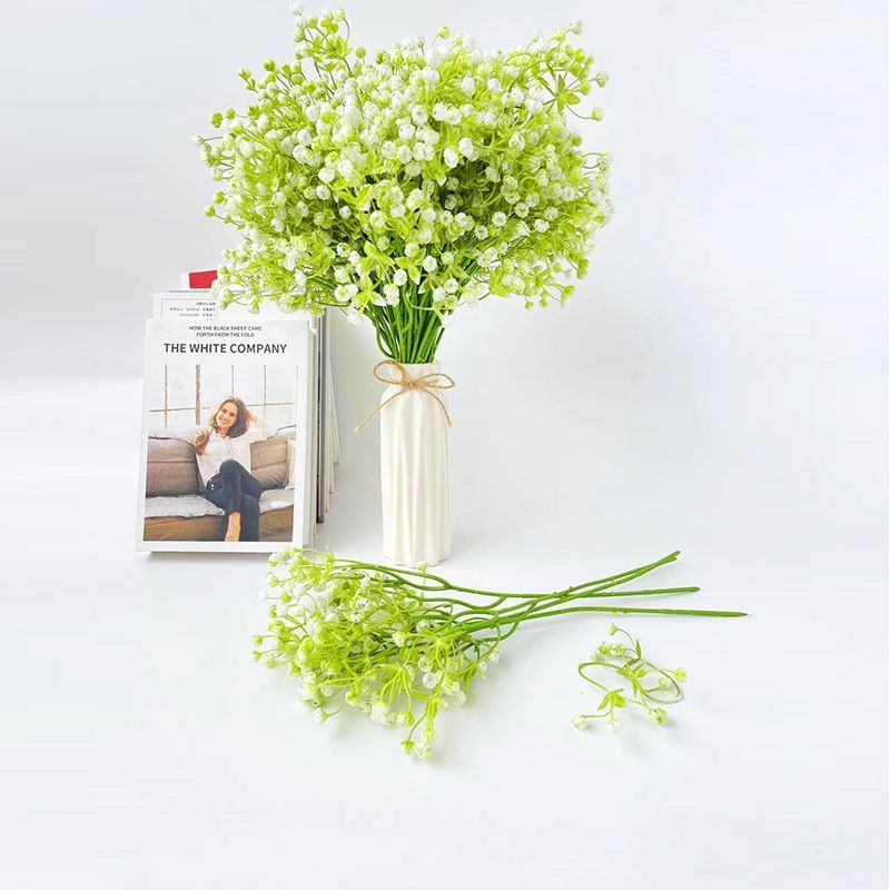 仿真花DIY发饰配件/假花/5朵塑膠花/仿真花/假花批发细节图