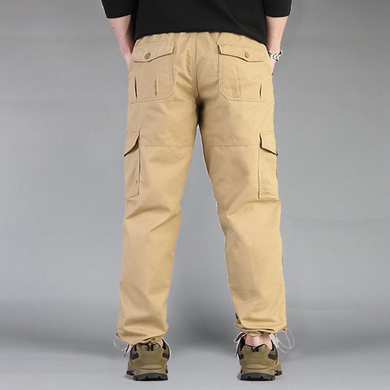 Outdoor casual pants, multi-pocket cargo pants, men's loose, pure cotton men's multi-pocket pants, trendy, casual and versatile Application Scenario