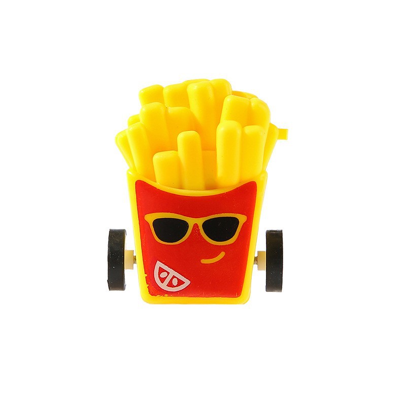 Hamburger fries, Rebound car toys, mini creative rebound food play carts, kindergarten and primary school gifts, wholesale from the manufacturer Item Picture