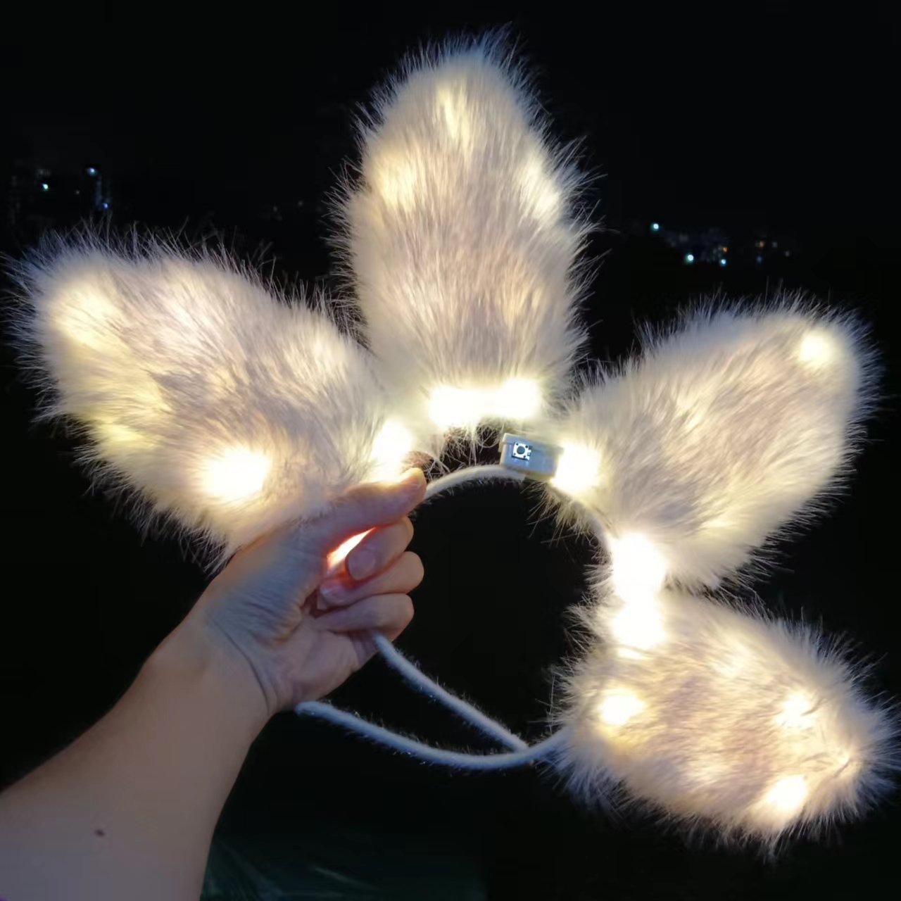 网红卡通发灯光/应援/发卡配件/夜市饰品/复活节细节图