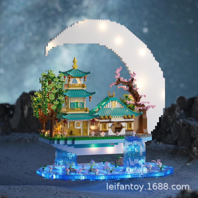 Wholesale of LEGO micro-diamond particle children's building models compatible with the building blocks and educational toys of the Palace of Coldness Specification image