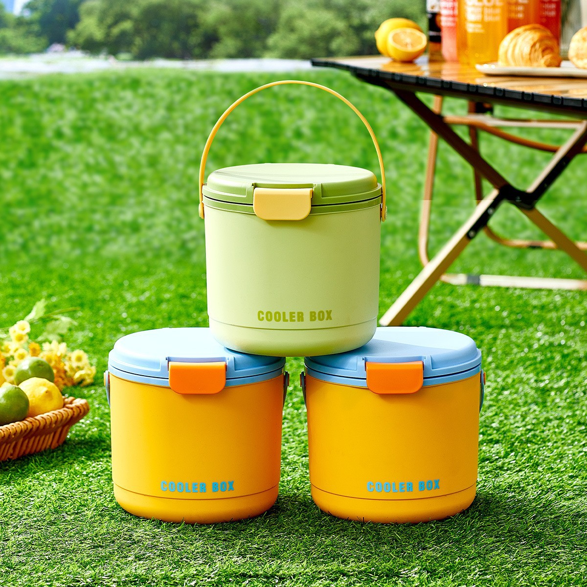 Cubetas de hielo portátiles picnic al aire libre cubetas de hielo de camping cubetas aislantes cubetas de hielo de prensa casera cubetas aislantes de molde cubetas de hielo