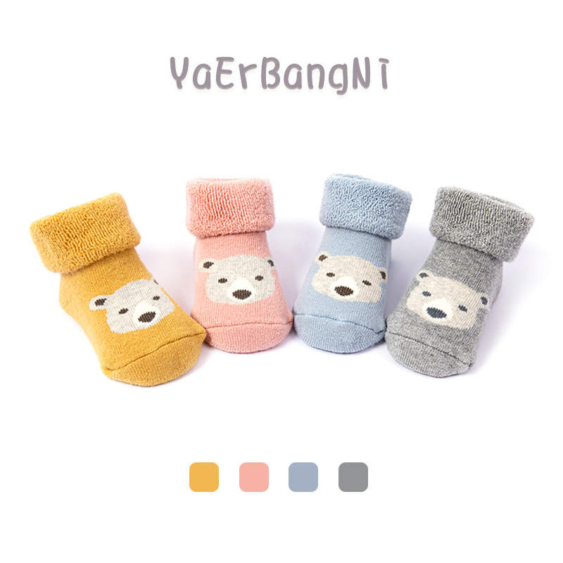baby socks, autumn and winter thickened baby socks, 0-6 months loose loop newborn socks, baby socks, children's socks details Picture