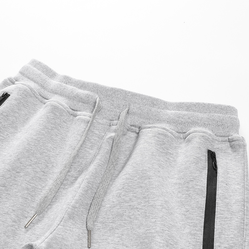 Men's winter sportswear pants with fleece and thickened cotton casual pants, men's solid-colored knitted pants, men's long pants, loose sweatpants, men Specification image