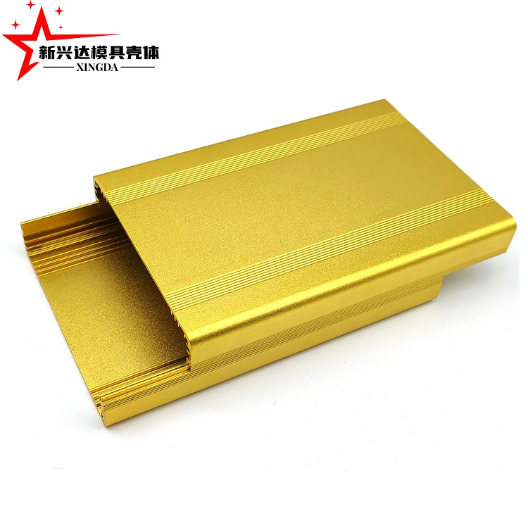 98*25 split profile shell material processing laser cutting sheet metal bending new energy power supply aluminum box Item Picture