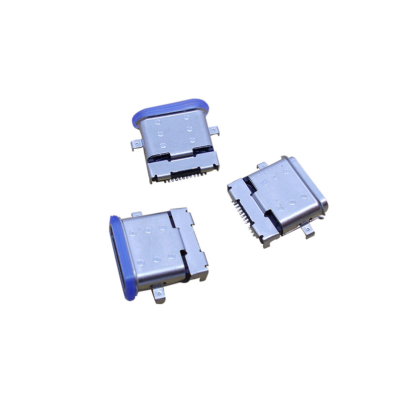 Countersunk board usb3.1 Type-C 24-pin waterproof female connector with ipx7 grade, female socket connector interface Item Picture