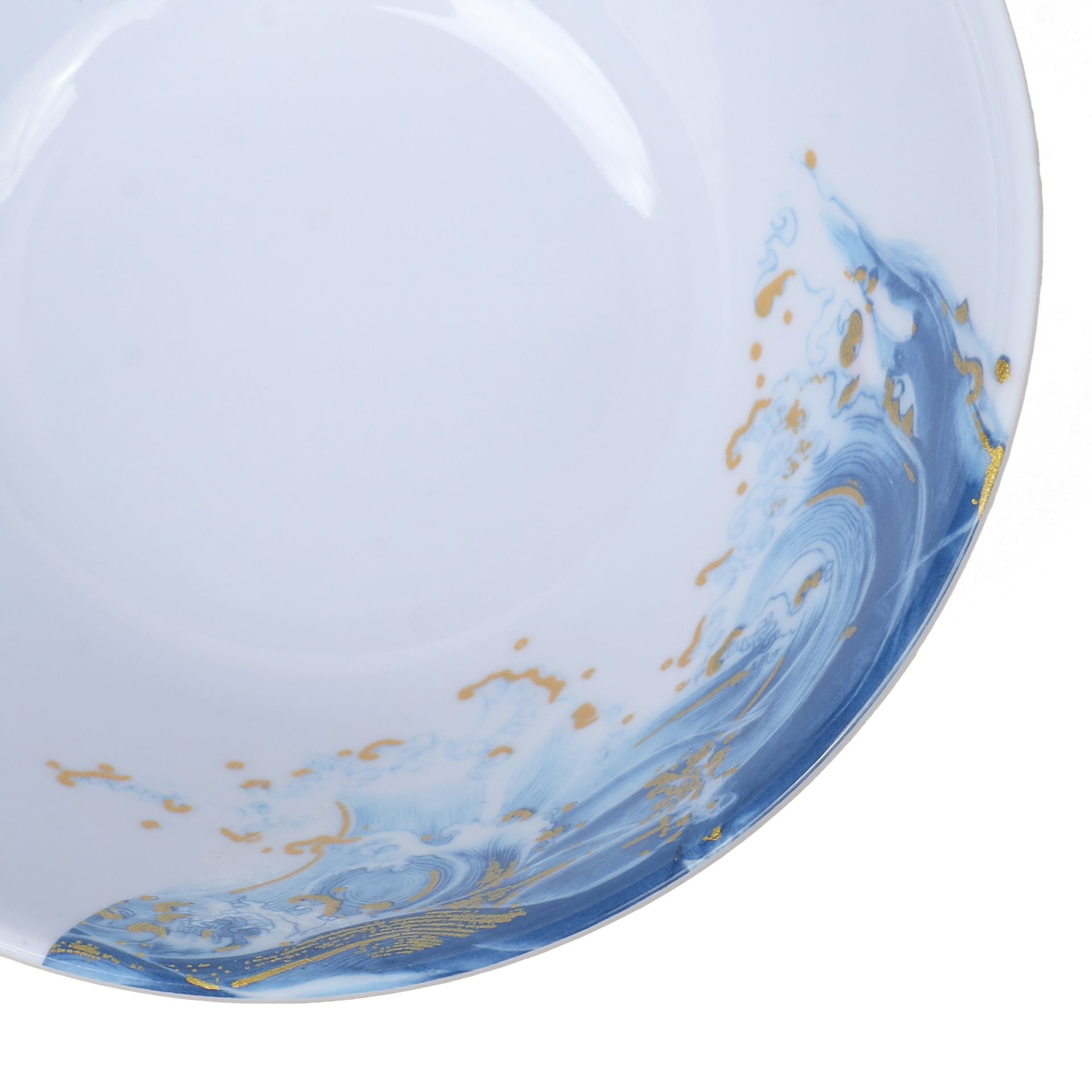 Foreign trade Creative A5 Melamine Imitation Porcelain Plate, restaurant tableware, Restaurant lace round plate, commercial dining, hotel, Chinese trendy style Application Scenario