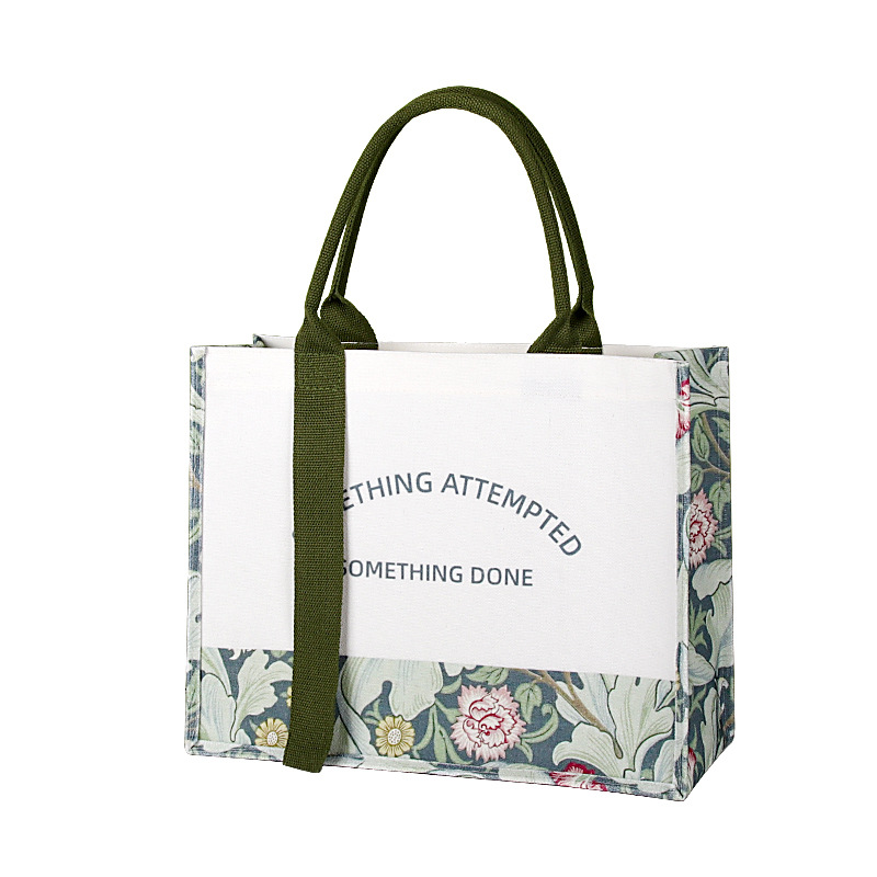 Customized canvas tote bags with a high-end feel, Maurice festival gift bags, corporate advertising canvas bags, custom-made logos Item Picture