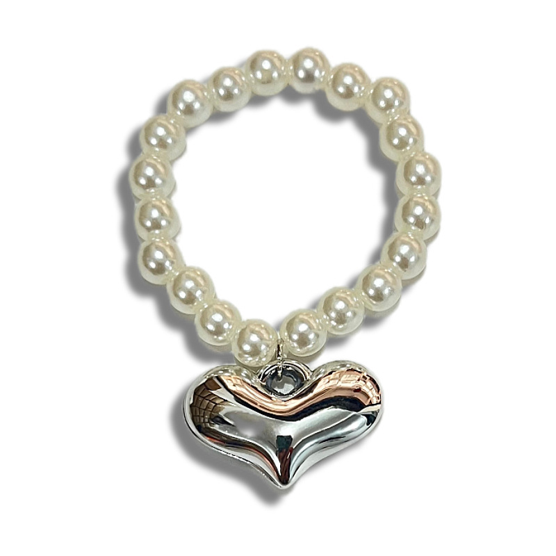 Boss Dog doll electroplated heart pearl mini animal necklace, West Highland Twist stick Bear cute pendant Item Picture