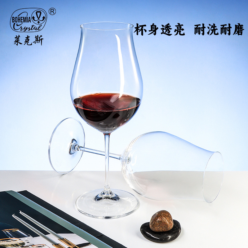 A set of high-end Czech imported crystal red wine glasses for home use, including wine glasses, glass cups and gift boxes details Picture