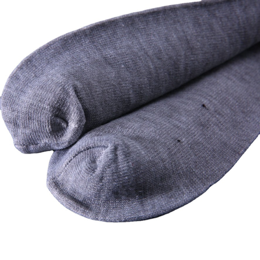 Black, white and grey solid color mid-calf socks, anti-odor no-wash socks, men's thin all-season casual business socks, disposable socks Item Picture