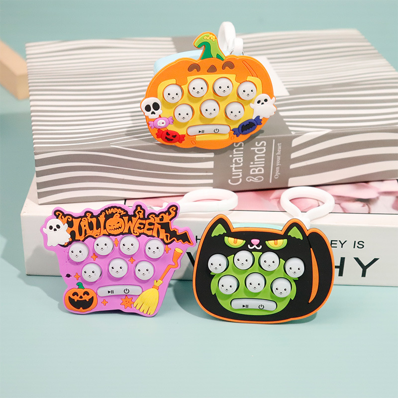 儿童按按乐解压神器万圣节男女孩益智小孩游戏机速推打地鼠灭鼠先