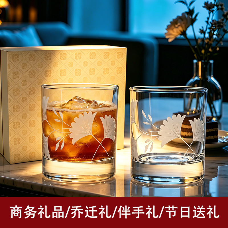 玻璃杯/玻璃杯茶杯/磨砂玻璃杯/定做玻璃杯/多巴胺玻璃杯产品图