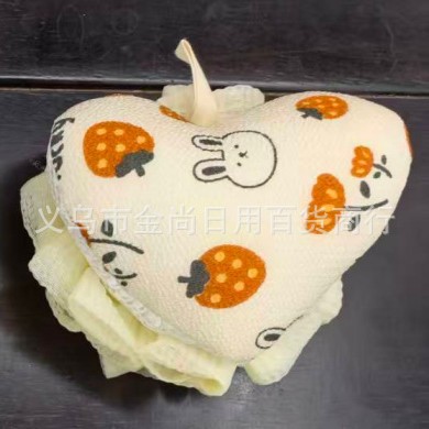 Cartoon hanging bath towel, bath ball, scrubbing bath towel, bath ball, girl's back rubbing foaming magic tool, bath flower bath ball Application Scenario
