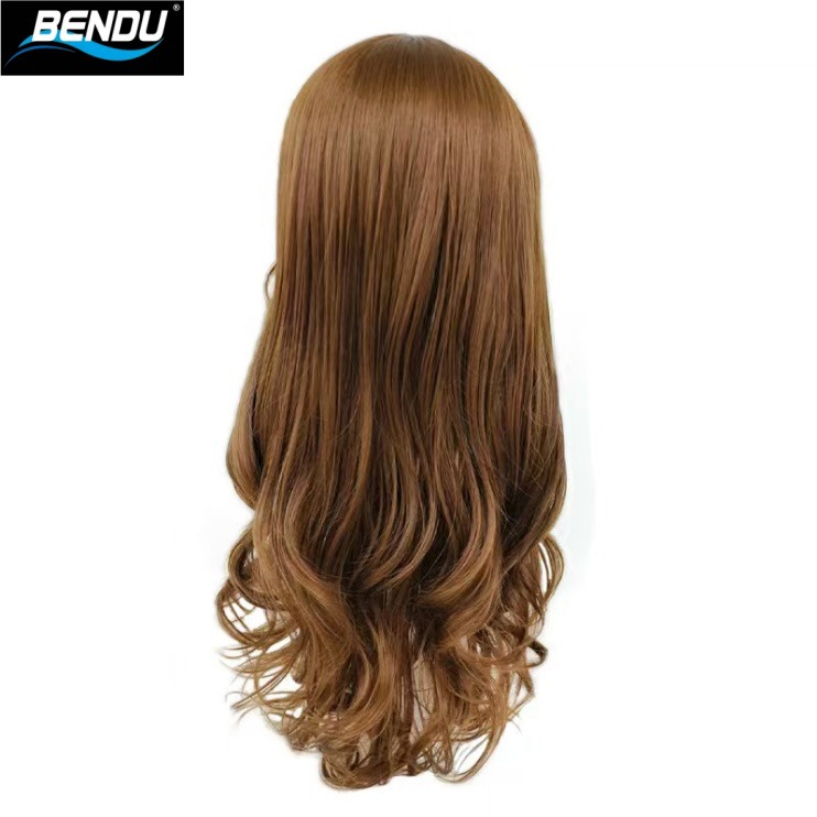A long summer wavy wig with water ripples in lolita champagne color, naturally sweet and full head wig Specification image