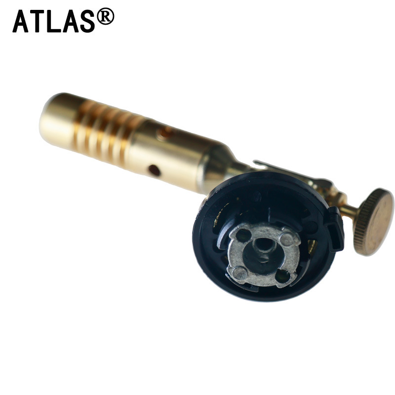 All-copper 733 card-type burner, outdoor camping barbecue ignition card-type gas cylinder, windproof portable baking burner Specification image