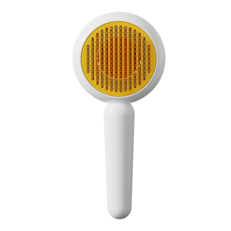 Cross-border egg pet cat comb stainless steel needle pet cleaning needle comb hair removal brush one-click self-cleaning comb Item Picture