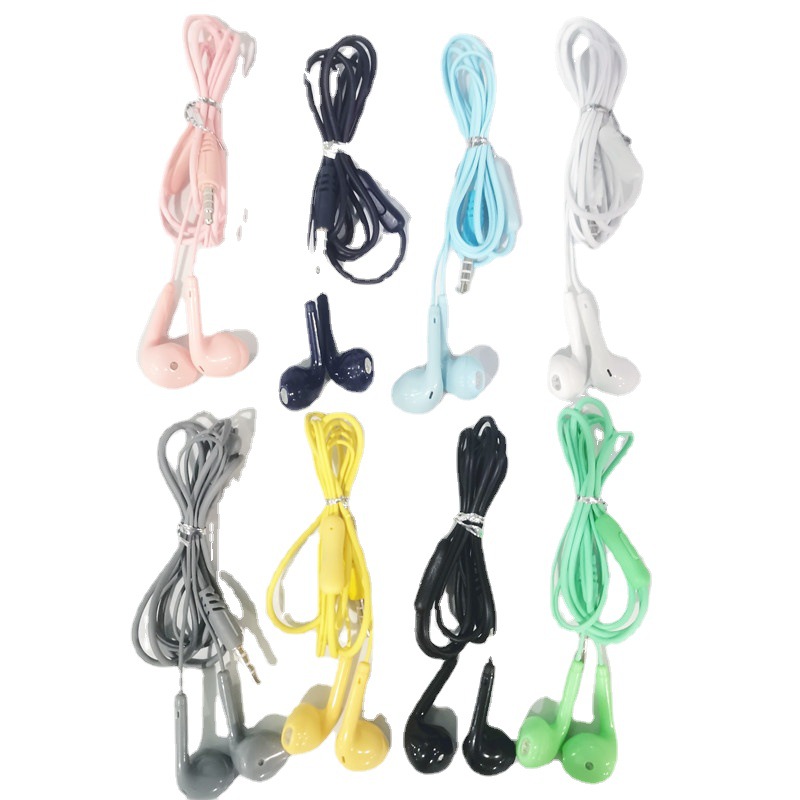 Wholesale of music wired semi-in-ear subwoofer with microphone, wired control with microphone and dynamic driver stereo for cross-border trade Item Picture