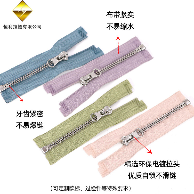 Complete range of zipper pulls, zipper blades, zipper fabric and zipper accessories details Picture
