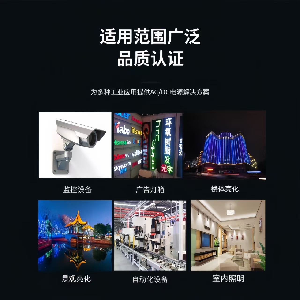 300W5V60A全彩大屏LED显示屏开关电源直流变压器5V大功率风冷散热细节图