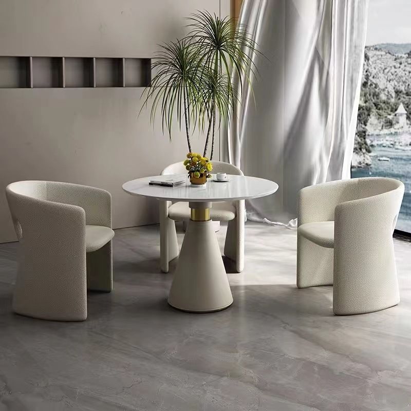 Star Factory wholesals popular Rochburg dining chairs, leisure coffee shop theme restaurant tables and chairs, irregular-shaped modern light luxury creative negotiation dining chairs Specification image