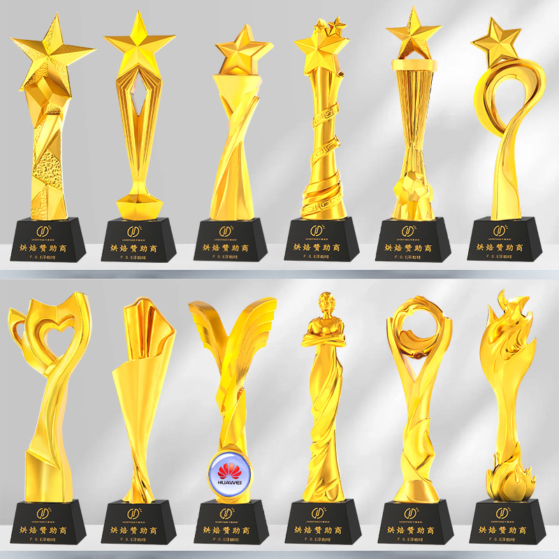 New creative crystal resin trophy gifts, annual meeting company outstanding employee awards, graduation season souvenir ornaments details Picture