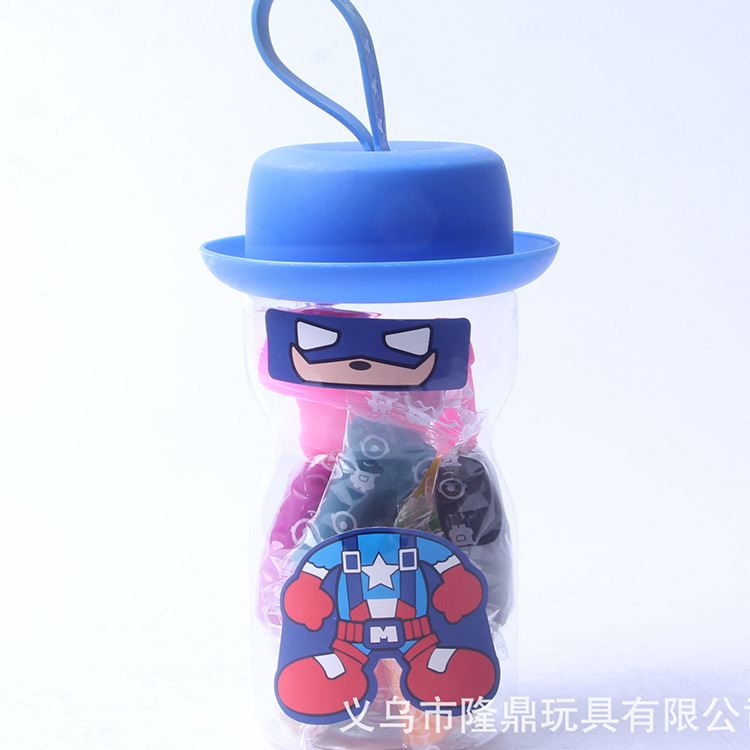 Colorful clay toys, flour clay, clay, space clay wholesale, hat-wearing little monster, plasticine set, children's DIY clay details Picture