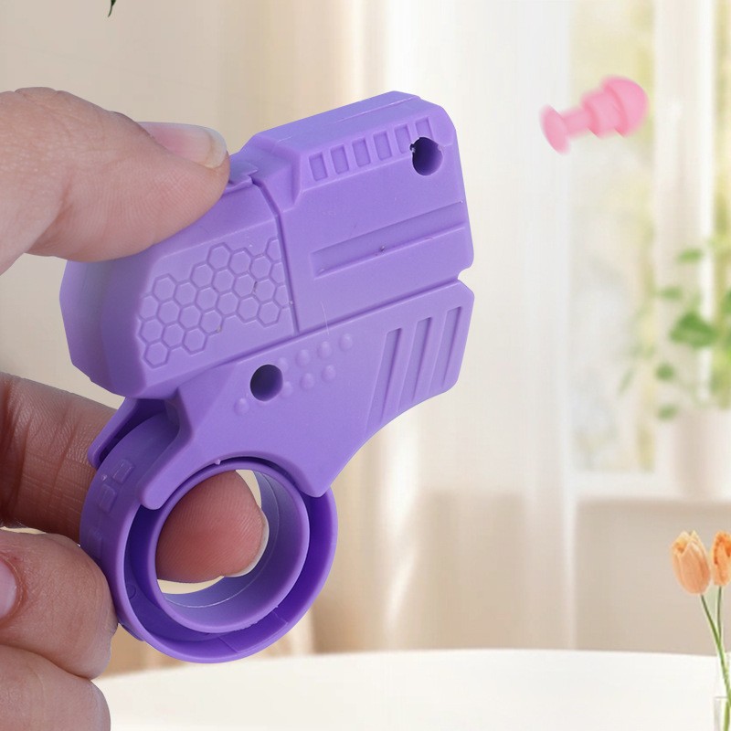 Fun ring gun, children's toy, water bomb submachine gun, electric toy gun, suitable for boys and girls for entertainment and games details Picture